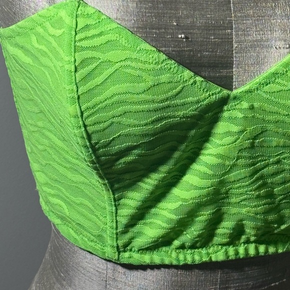 Vibrant Orange and Black Crop Top - Picture 7 of 13